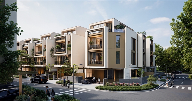 Mỗi căn biệt thự là sự tính toán chuẩn xác giữa tỷ lệ, khoảng thở để thiên nhiên hòa quyện vào nhịp sống của cư dân tại đây